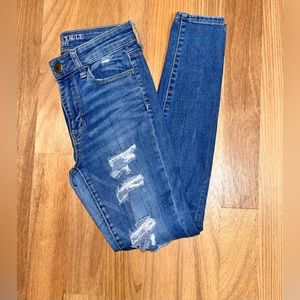 American Eagle Ripped Blue Jeans